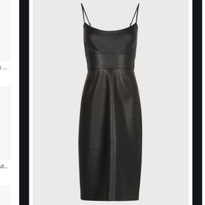 BCBG Max Azria Leather Pencil Dress